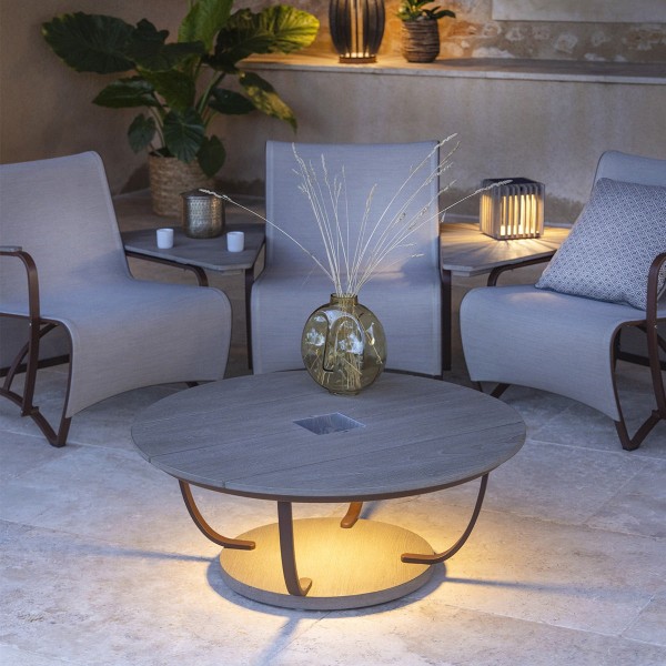 JET STREAM – Table solaire Ø 90 cm – vue 2 – Exception Design