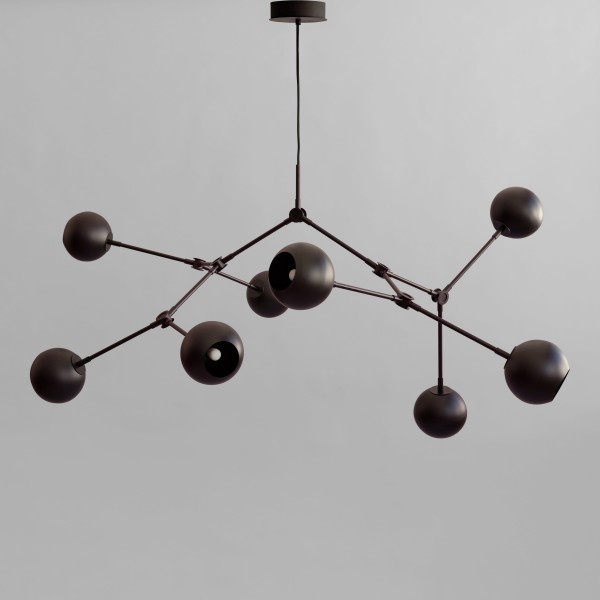Drop Chandelier Globe – Burned Black – 101 Copenhagen