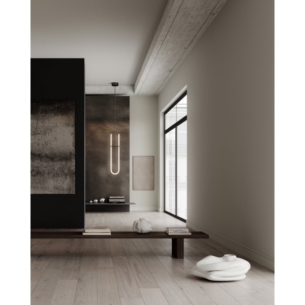 Curve Pendant – Bronze – vue 2 – Exception Design