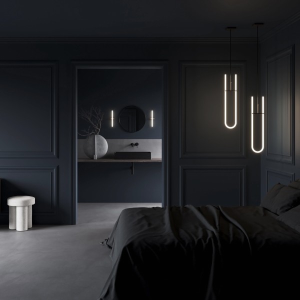 Curve Pendant – Bronze – vue 3 – Exception Design
