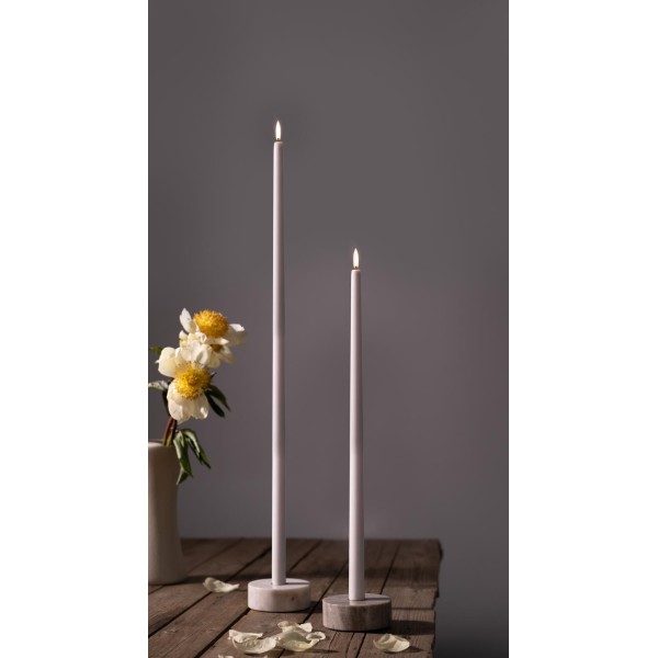 Bougie LED flambeau beige finition lisse 2