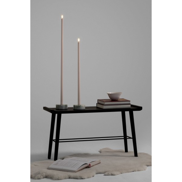 Bougie LED flambeau beige finition lisse 2